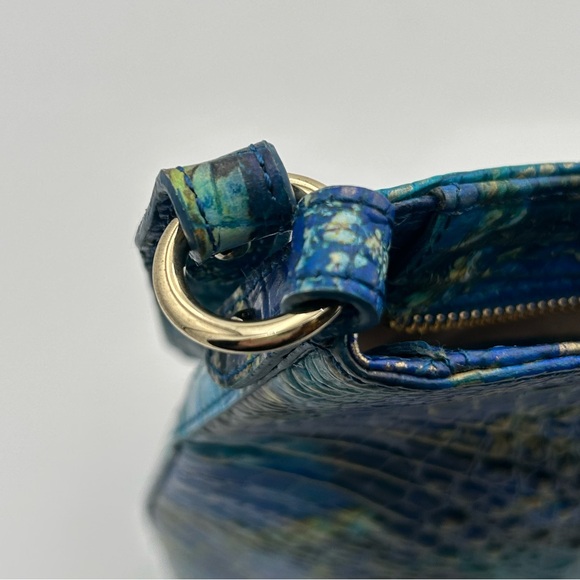 Brahmin Blue and Gold Shoulder Bag - Picture 10 of 15